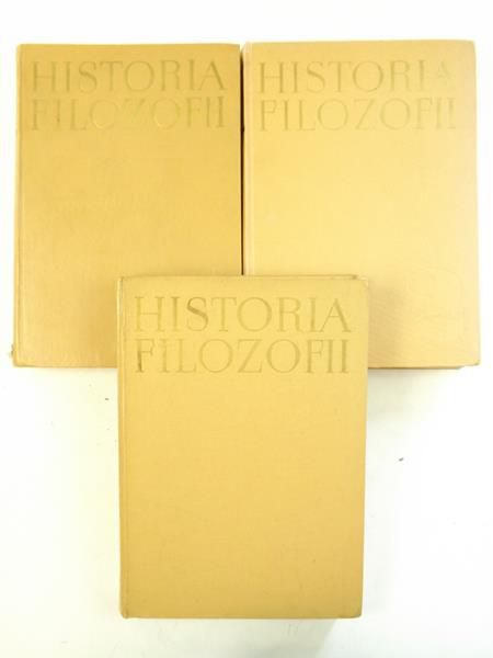 Historia filozofii,Tom I, II,III