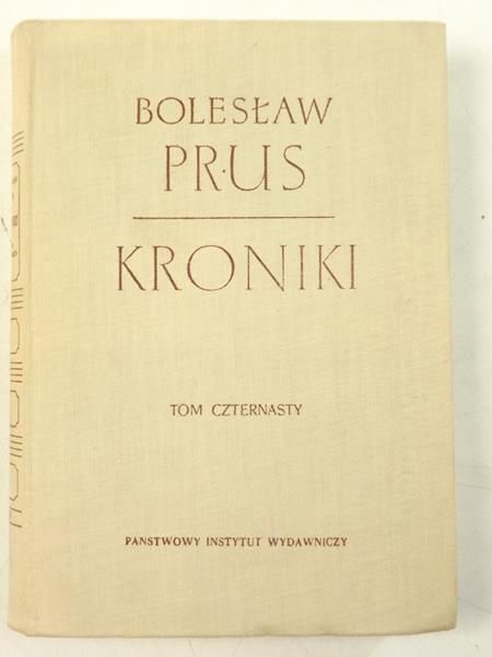 Prus Bolesław - Kroniki, Tom XIV