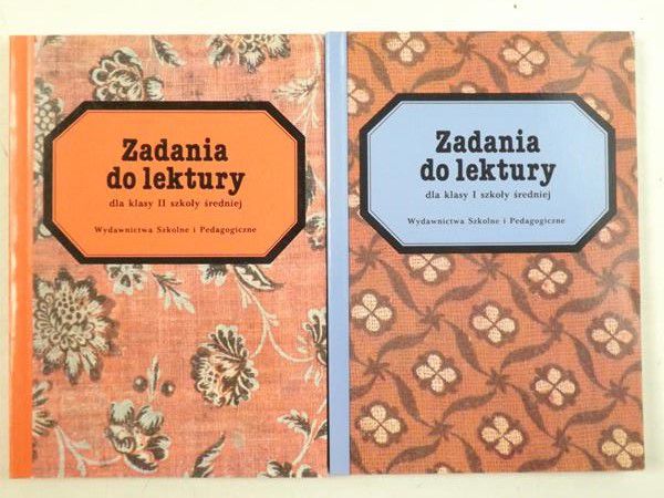 Patrzałka Tadeusz,   - Zadania do lektury dla klasy I szkoły średniej / dla klasy II szkoły średniej