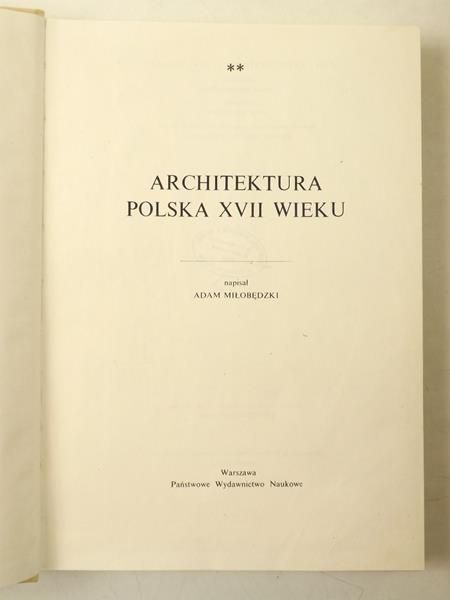 Architektura Polska XVII wieku