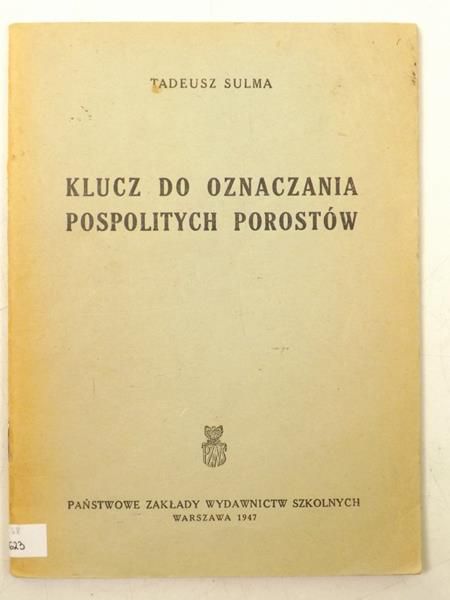 Klucz do oznaczania pospolitych porostów
