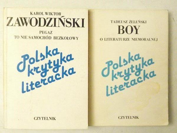 Żeleński-Boy Tadeusz,   - O literaturze niemoralnej / Pegaz to nie samochód bezkołowy