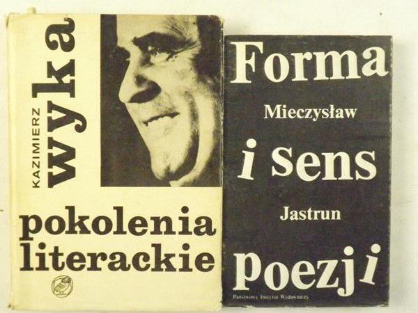 Pokolenie literackie  Forma i sens poezji. Eseje i szkice