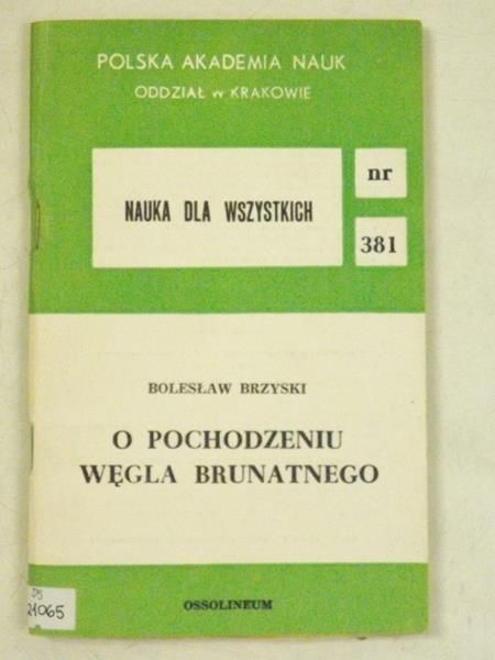 O pochodzeniu węgla brunatnego