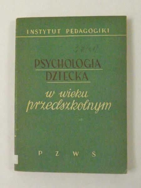 Psychologia dziecka w wieku  przedszkolnym