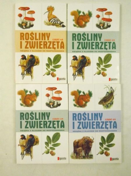 Rośliny i zwierzęta, zestaw 4 książek