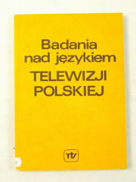Badania nad językiem telewizji polskiej