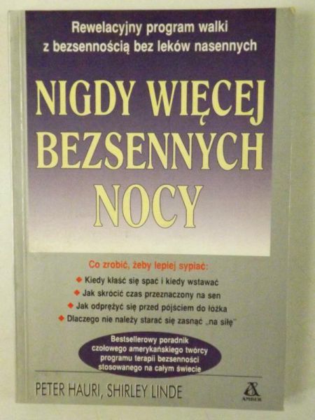Hauri Peter,   - Nigdy więcej bezsennych nocy
