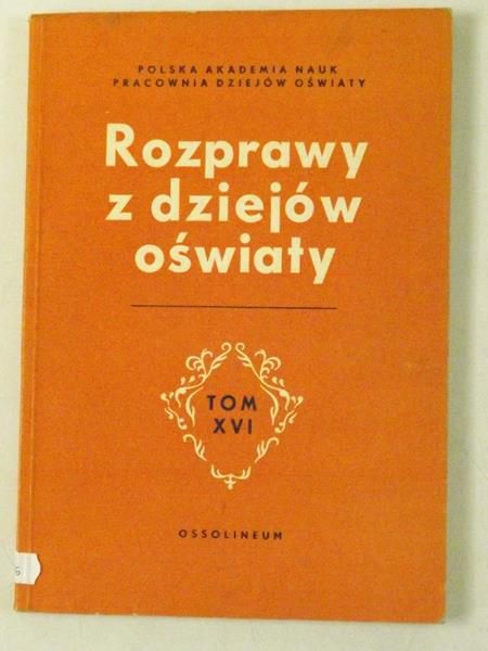Rozprawy z dziejów oświaty