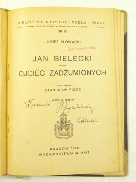 Bielecki Jan - Ojciec zadżumionych, 1949 r.