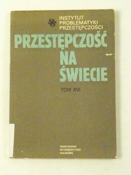 Przestępczość na świecie, Tom XVI
