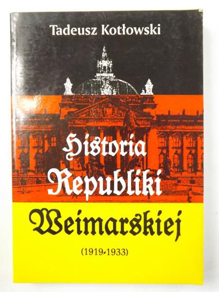Historia Republiki Weimarskiej 1919-1933