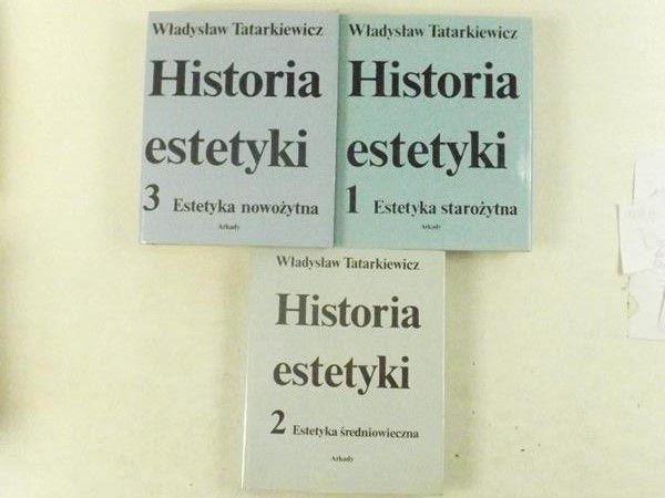 Historia estetyki, Tom I, II i III
