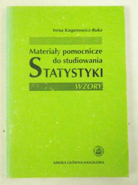 Materiały pomocnicze do studiowania statystyki. Wzory