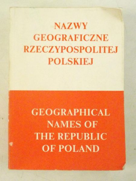 Nazwy geograficzne Rzeczypospolitej Polskiej