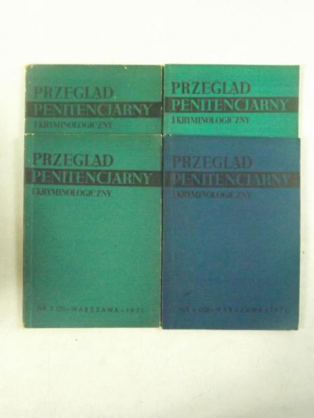 Przegląd penitencjarny i kryminologiczny, nr 1-4