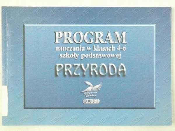 Program nauczania dla klas 4-6 szkoły podstawowej