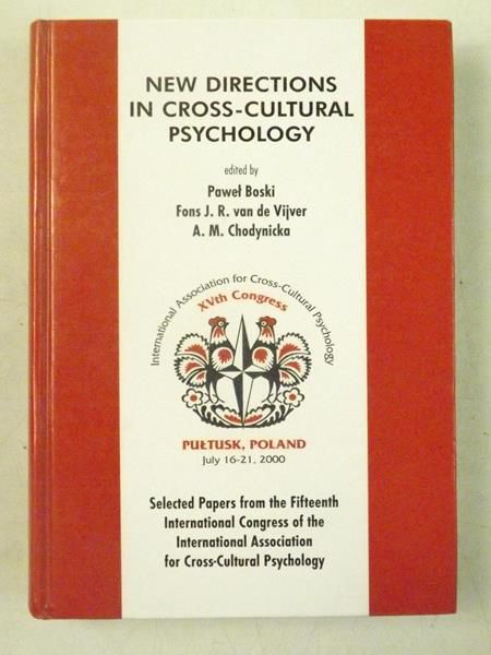 Boski Paweł - New Directions in Cross-Cultural Psychology, autograf