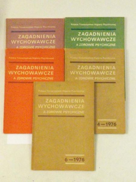 Zagadnienia wychowawcze a zdrowie psychiczne, zestaw 5 książek