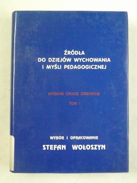 Źródła do dziejów wychowania i myśli pedagogicznej