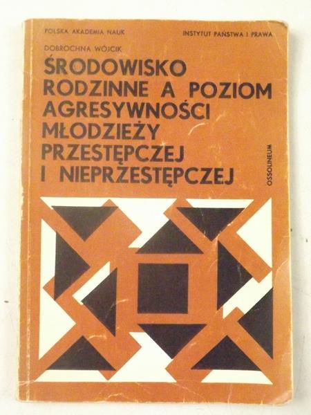 Środowisko rodzinne a poziom agresywności młodzieży przestępczej i nieprzestępczej