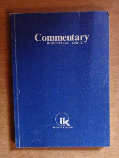 Jarosińska Izabela,    - Commentary komentarze-opinie Nr 3/89