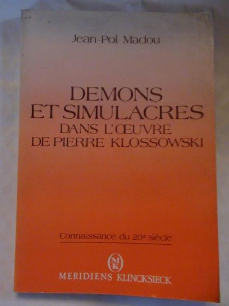 Madou Jean-Pol - Demons et simulacres
