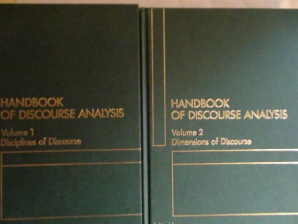 Handbook of Discourse analysis Vol. 1-2