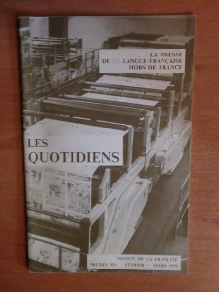 La presse de langue francaise hors de france