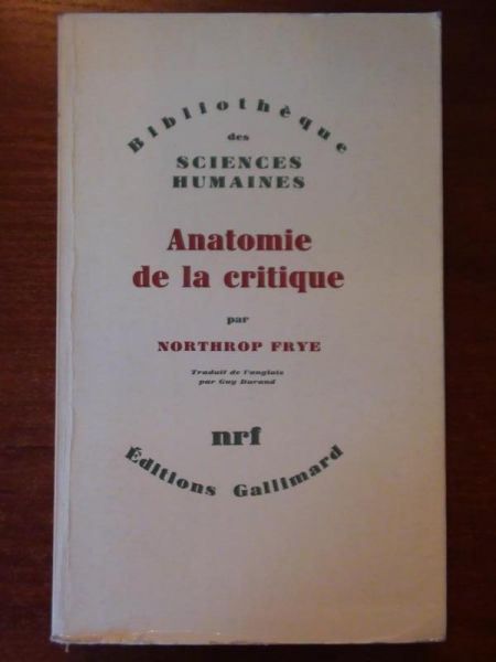 Frye Northrop - Anatomie de la critique