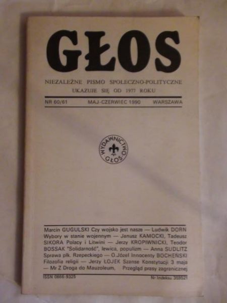 Głos. Nr. 60/61, maj-czerwiec 1990