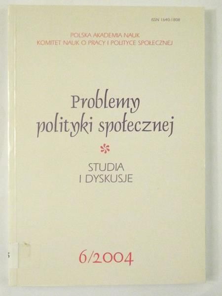Problemy polityki społecznej