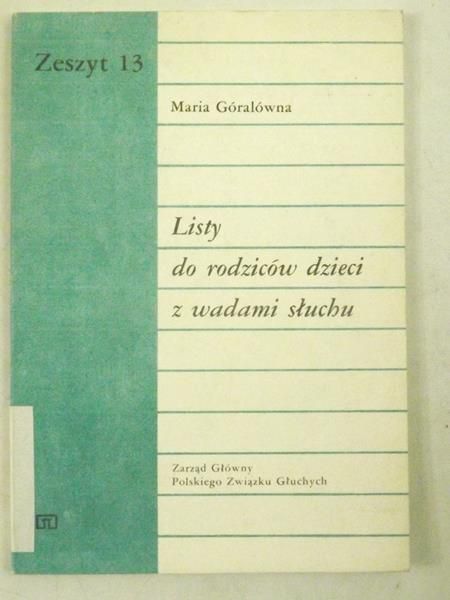 Listy do rodziców dzieci z wadami słuchu