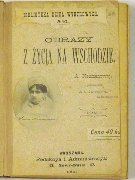 Obrazy z życia na Wschodzie, Rumunia-Bułgarya-Egipt-Grecya, baśnie i legendy wschodnie, T. I, 1899 r.