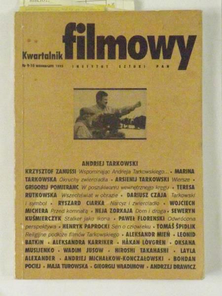 Kwartalnik filmowy, nr 9-10, wiosna-lato, 1995 r.