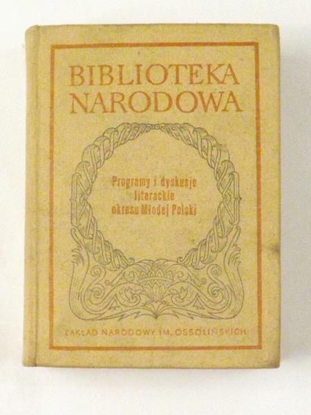 Program i dyskusje literackie okresu Młodej Polski