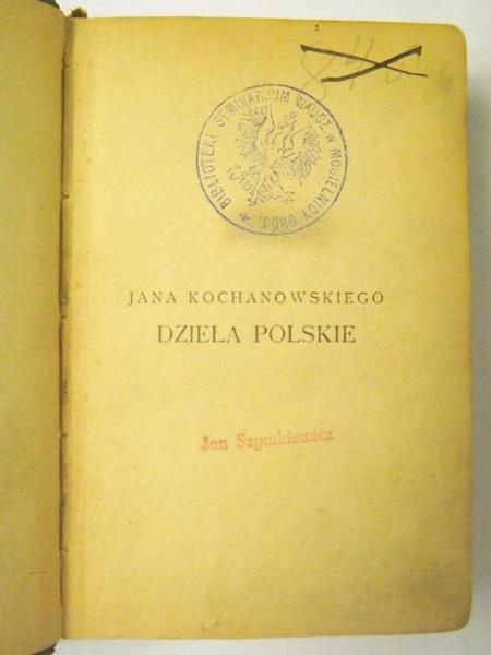 Dzieła polskie, 1919 rok