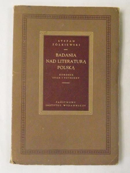 Badania nad literaturą polską