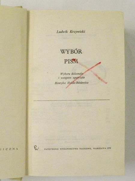 Wybór pism