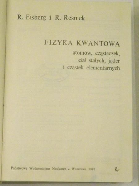 Resnick R. - Fizyka kwantowa