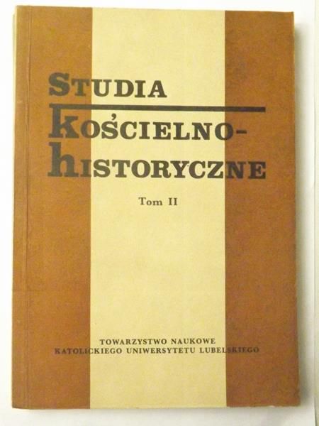 Studia kościelno-historyczne, Tom II
