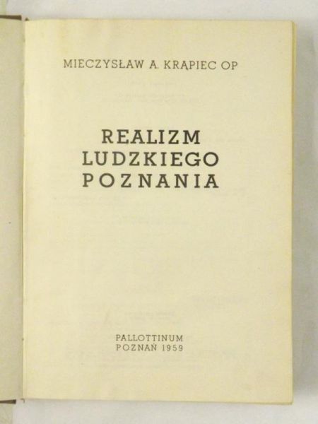 Realizm ludzkiego poznania