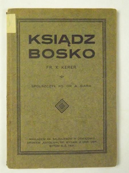 Ksiądz Bosko, 1921 r.