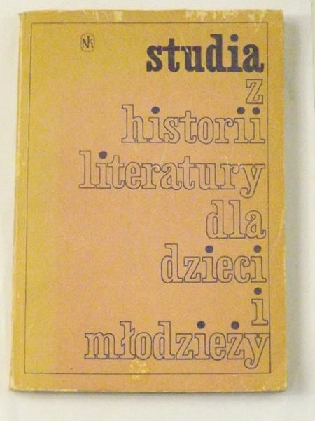 Studia z histori literatury dla dzieci i młodzieży