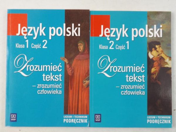 Język polski. Zrozumieć tekst - zrozumieć człowieka, Klasa 1 część 2 / Klasa 2 część 1