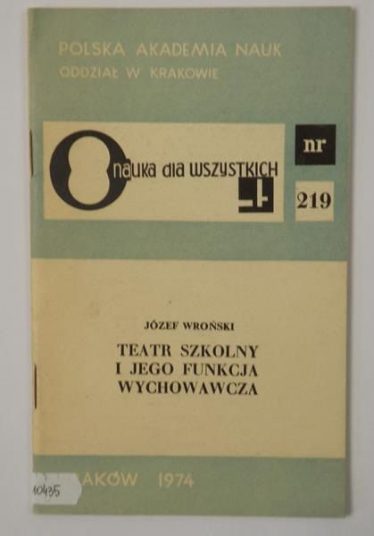 Teatr szkolny i jego funkcja wychowawcza
