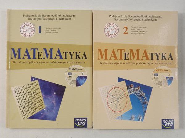 Matematyka. Kształcenie ogólne w zakresie podstawowym i rozszerzonym, cz. 1-2 + CD