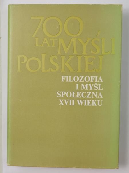 Filozofia i myśl spoleczna XVII wieku, Część II