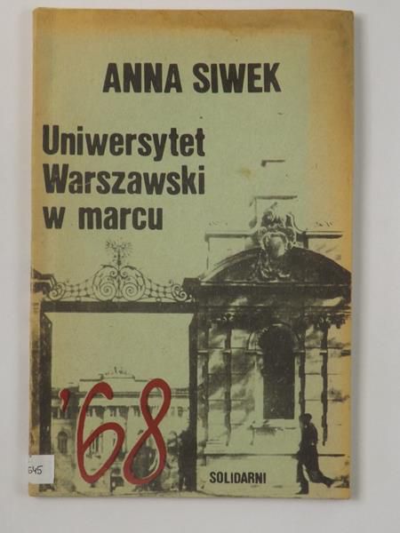 Uniwersytet Warszawski w marcu