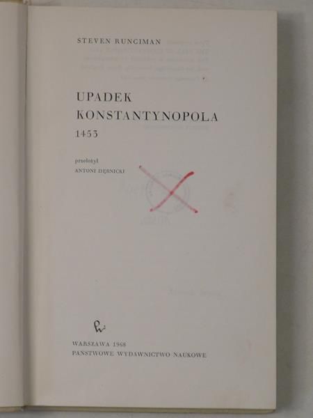 Upadek Konstantynopola 1453